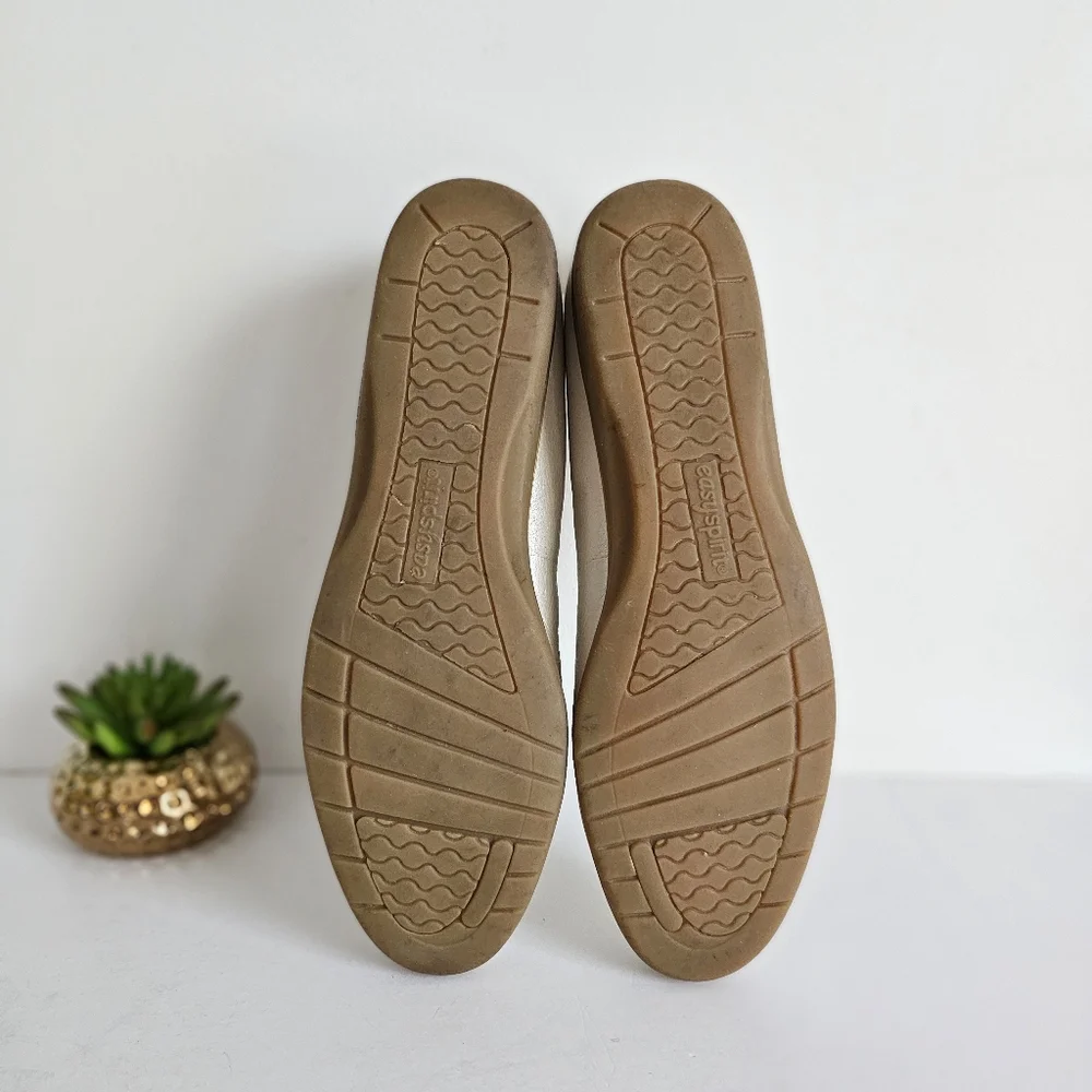Easy Spirit Move With Me Women's Mary Jane Genuine Leather Comfort Ballet Flats